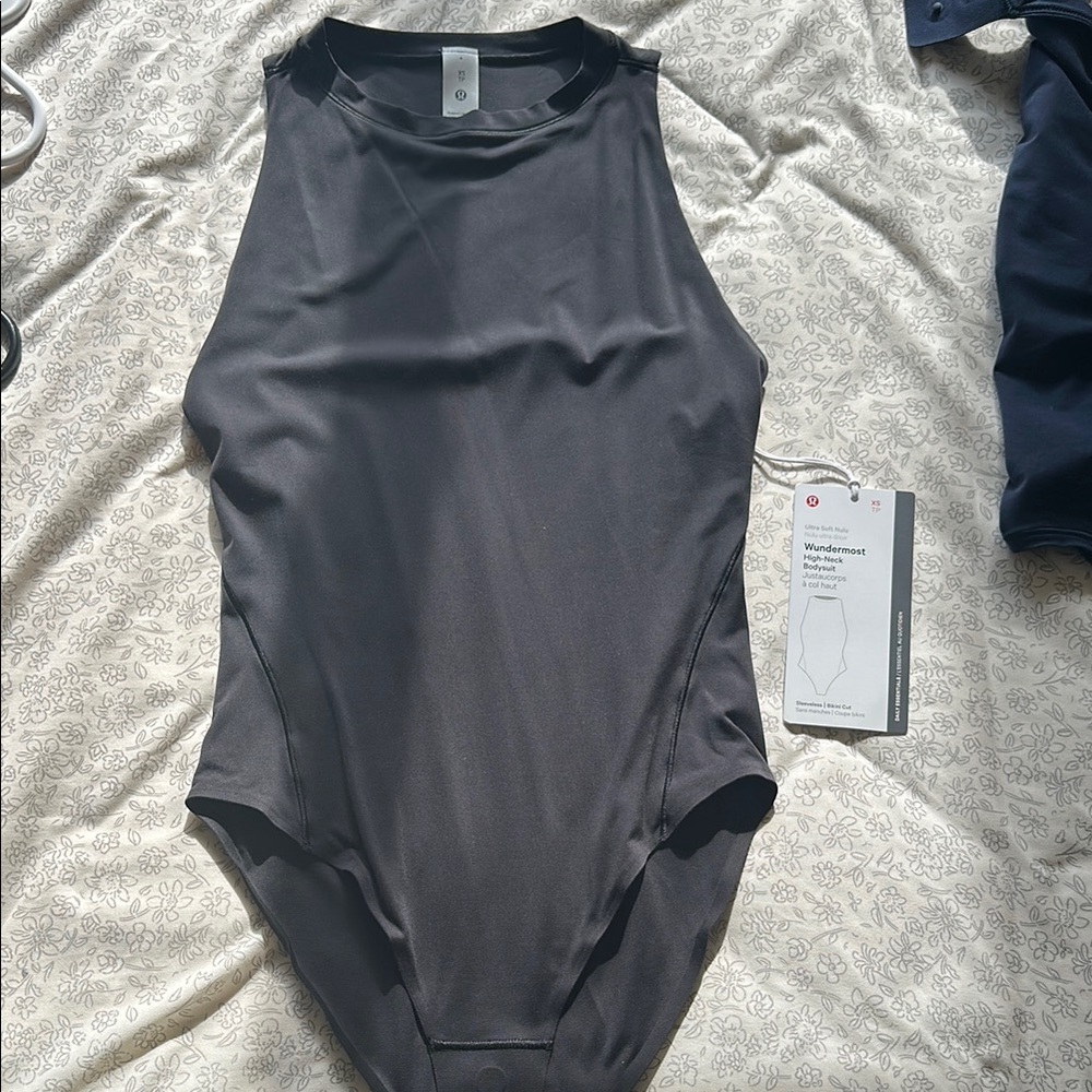 Lululemon Black High-Neck Bodysuit